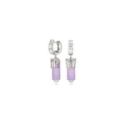 Naušnice Farfalla Viola