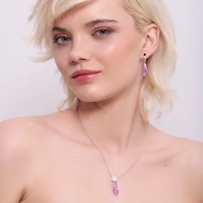 Naušnice Onice Viola