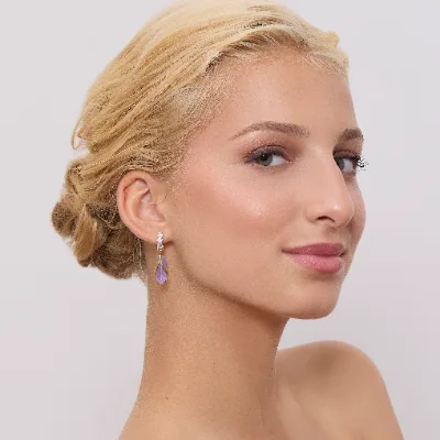 Náušnice Violetta Pozlacené 18k zlatem