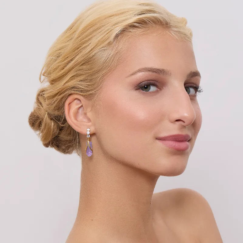 Náušnice Violetta Pozlacené 18k zlatem