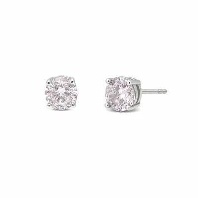 Náušnice puzeta cubic zirconia bílé 1ks
