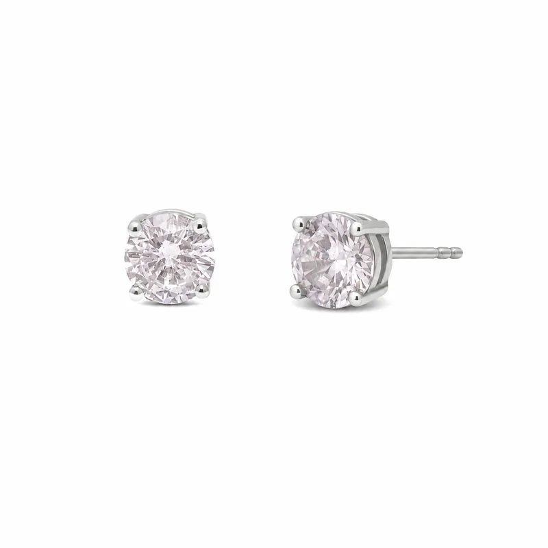Náušnice puzeta cubic zirconia bílé 1ks